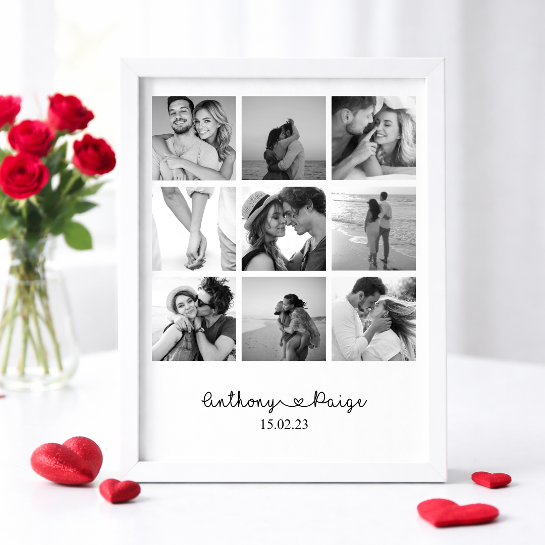 COLLAGE FRAMED PRINT