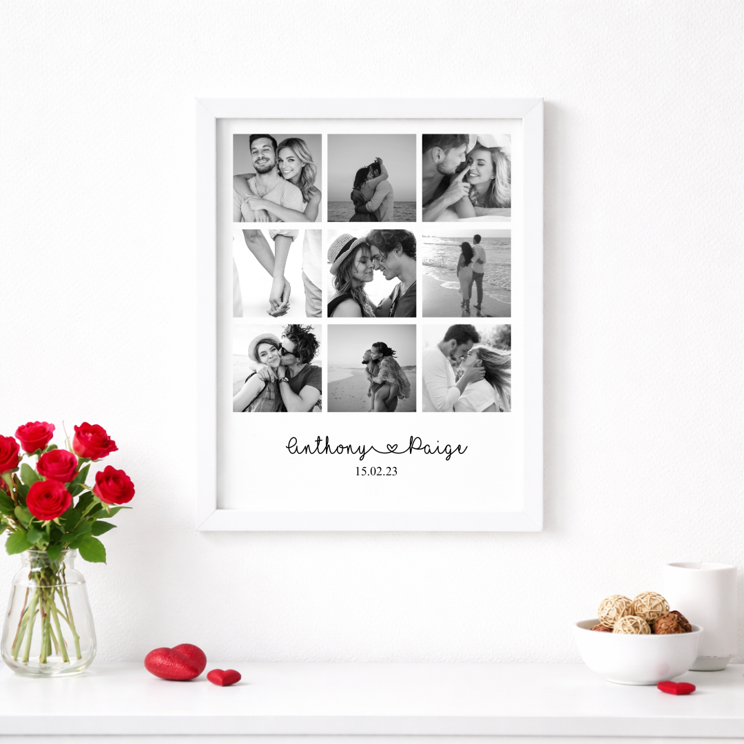 COLLAGE FRAMED PRINT