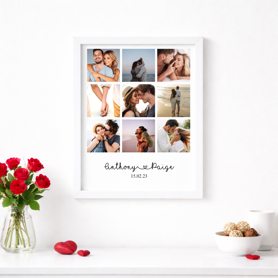 COLLAGE FRAMED PRINT