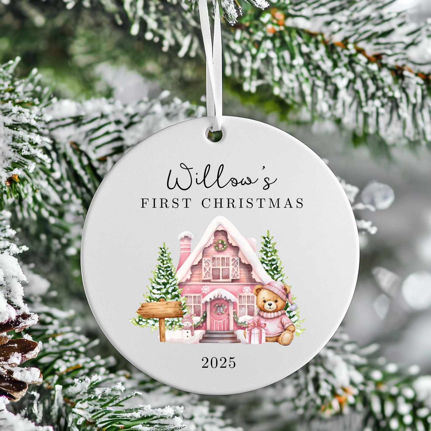 1ST CHRISTMAS CERAMIC BAUBLE