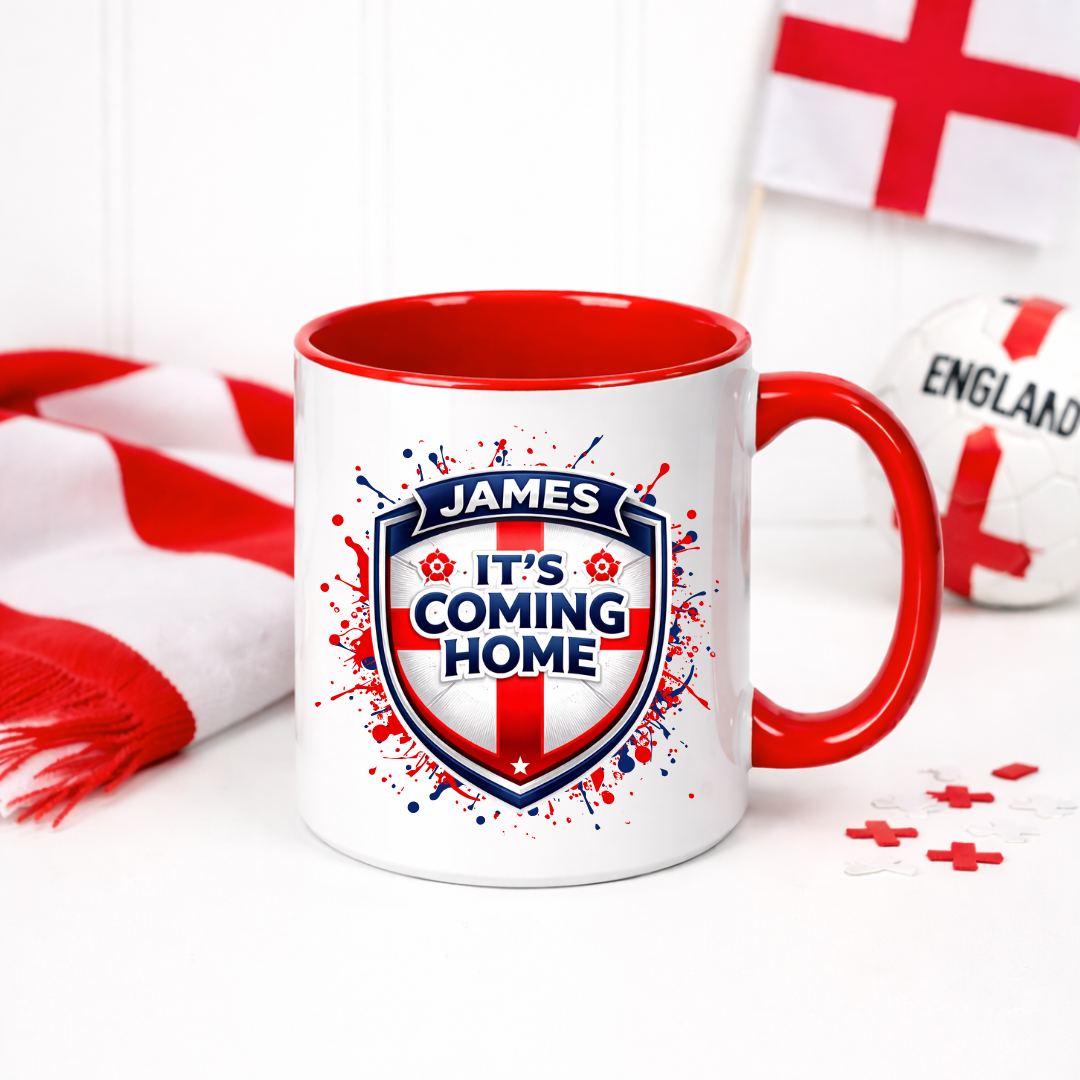 PERSONALISED ENGLAND MUG