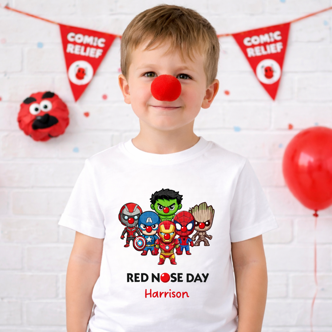 MARVEL RED NOSE DAY T-SHIRT