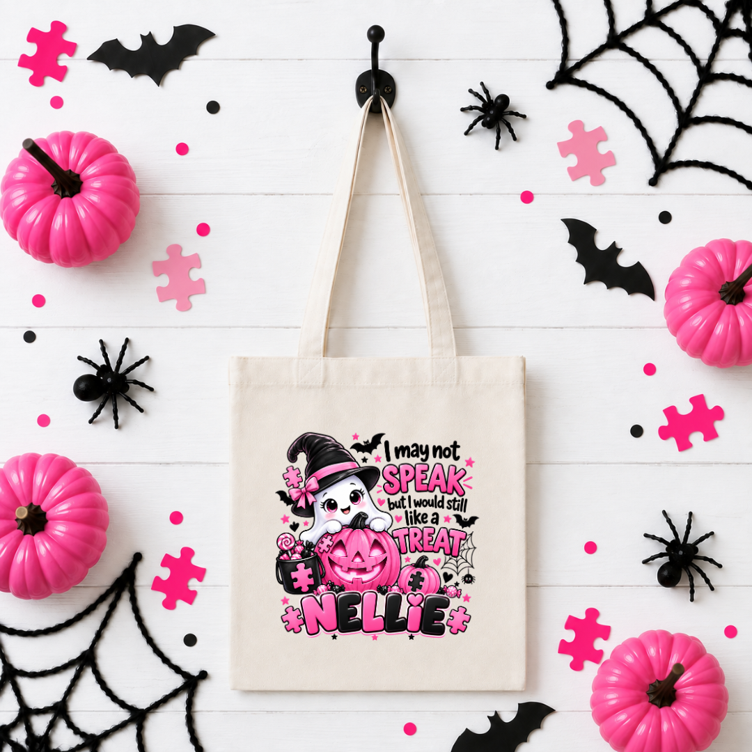 PINK AUTISM TOTE BAGS