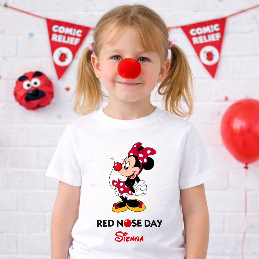 MINNIE RED NOSE DAY T-SHIRT
