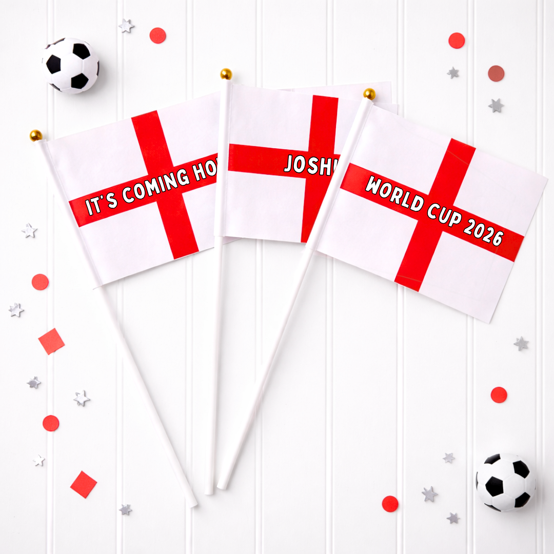 PERSONALISED ENGLAND FLAG