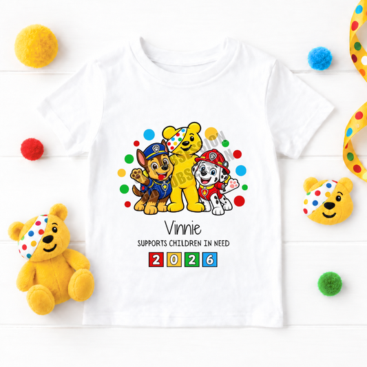 PAW PATROL CHILDREN IN NEED T-SHIRT