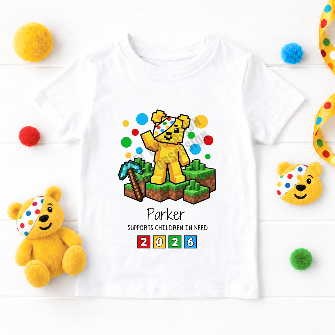 MINECRAFT CHILDREN IN NEED T-SHIRT