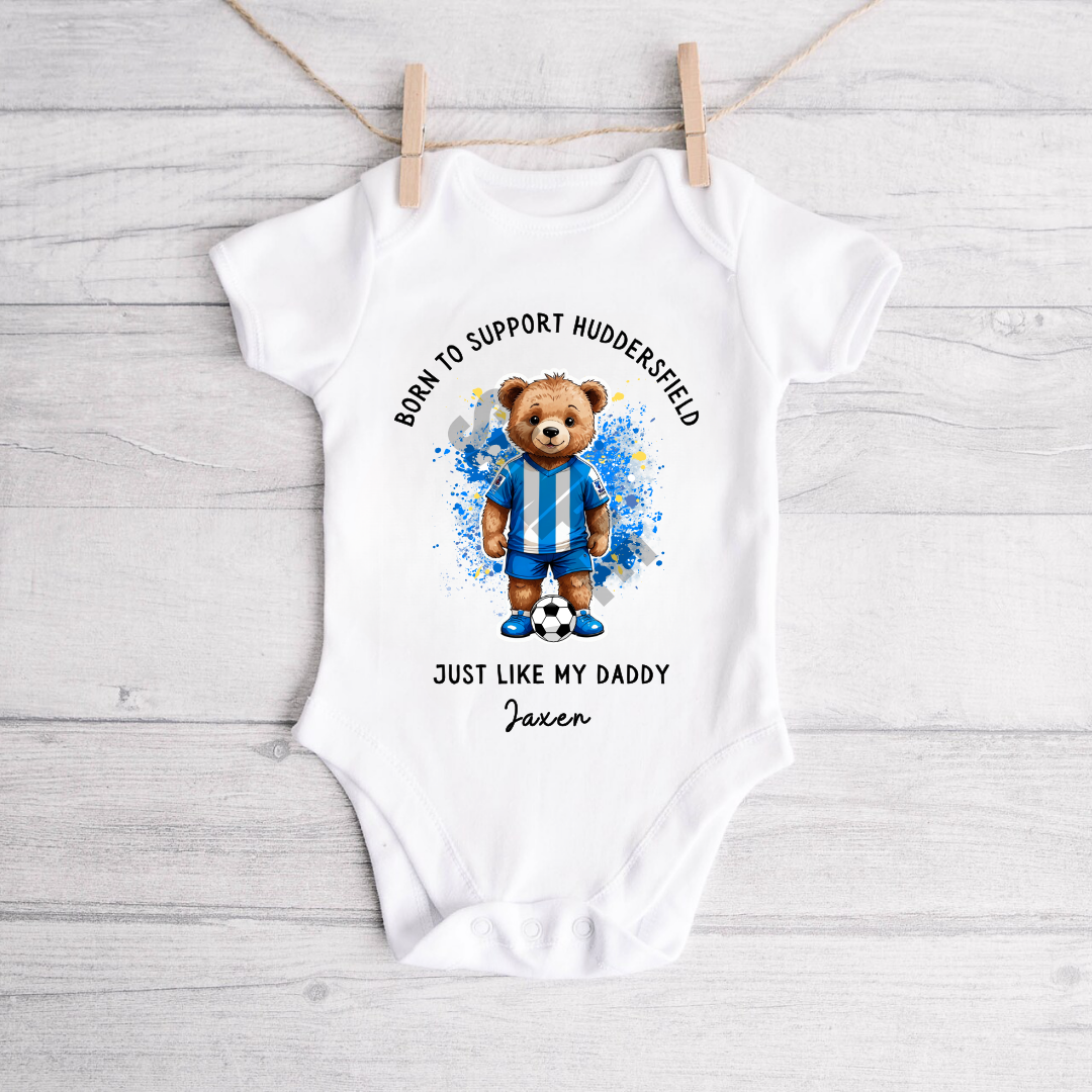 BORN TO SUPPORT HUDDERSFIELD BABY VEST