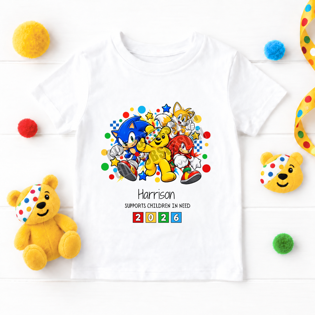 SONIC CHILDREN IN NEED T-SHIRT