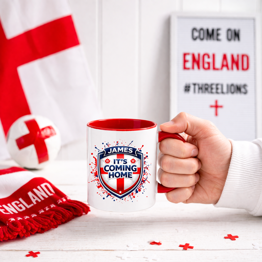 PERSONALISED ENGLAND MUG