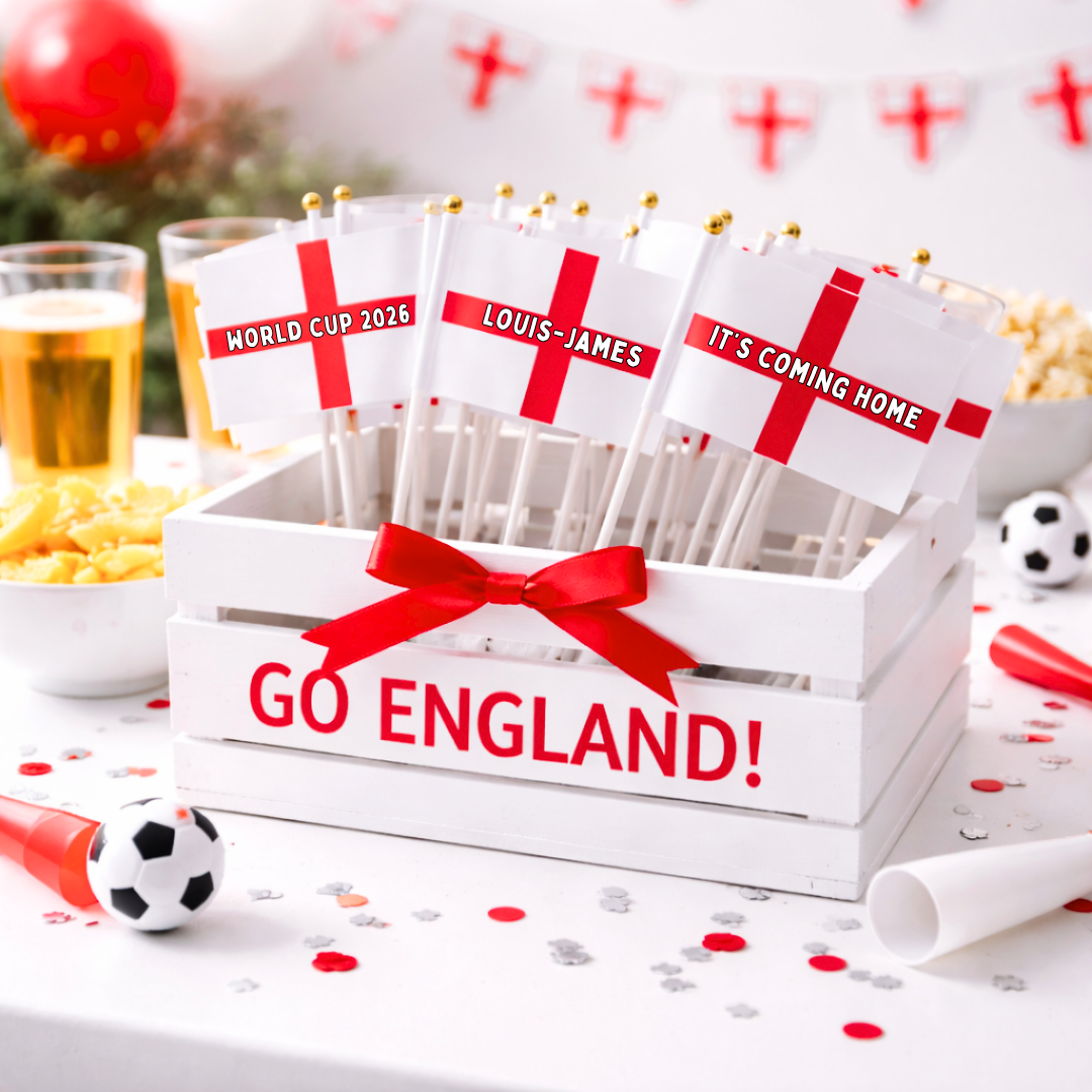PERSONALISED ENGLAND FLAG