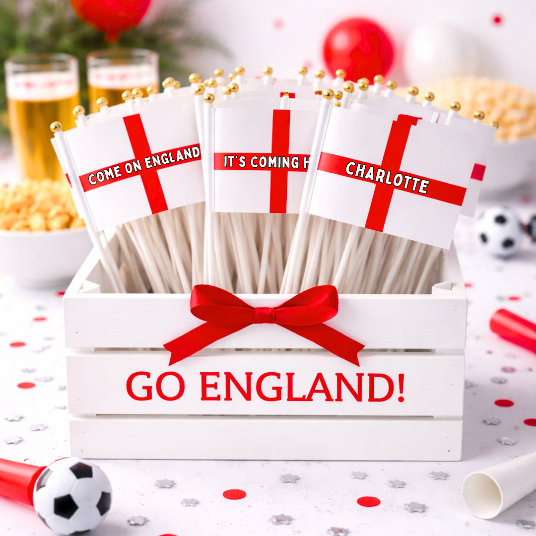 PERSONALISED ENGLAND FLAG