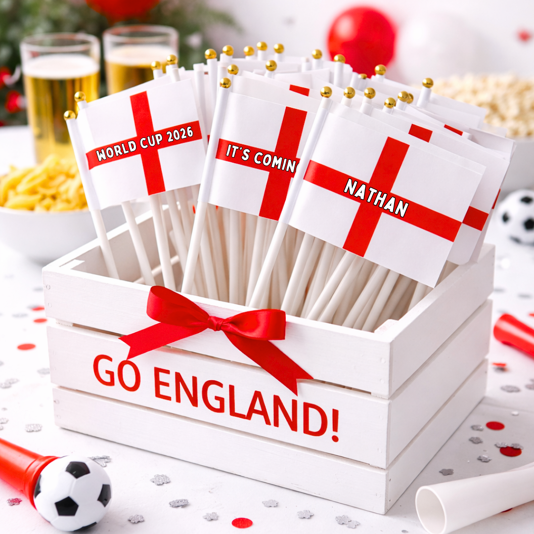 PERSONALISED ENGLAND FLAG