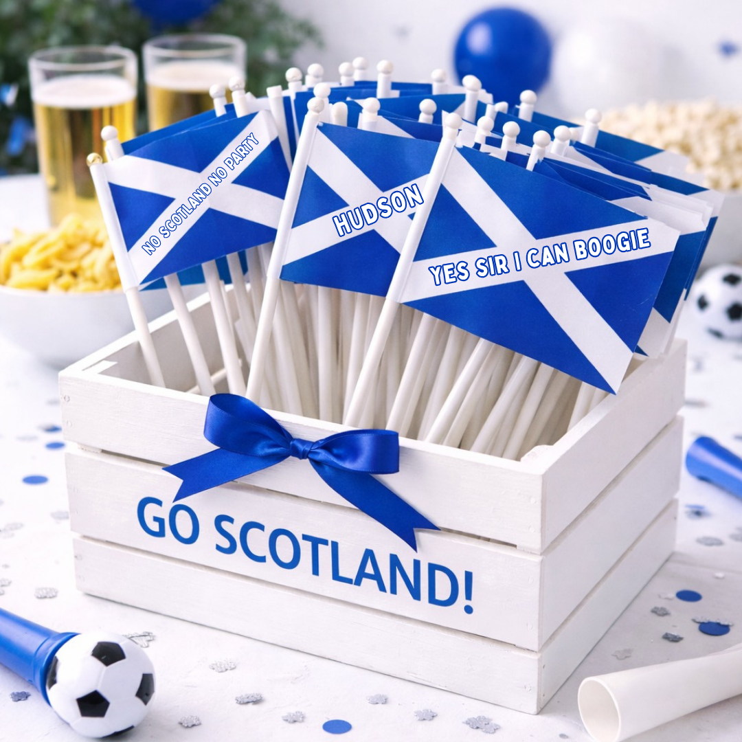 PERSONALISED SCOTLAND FLAG