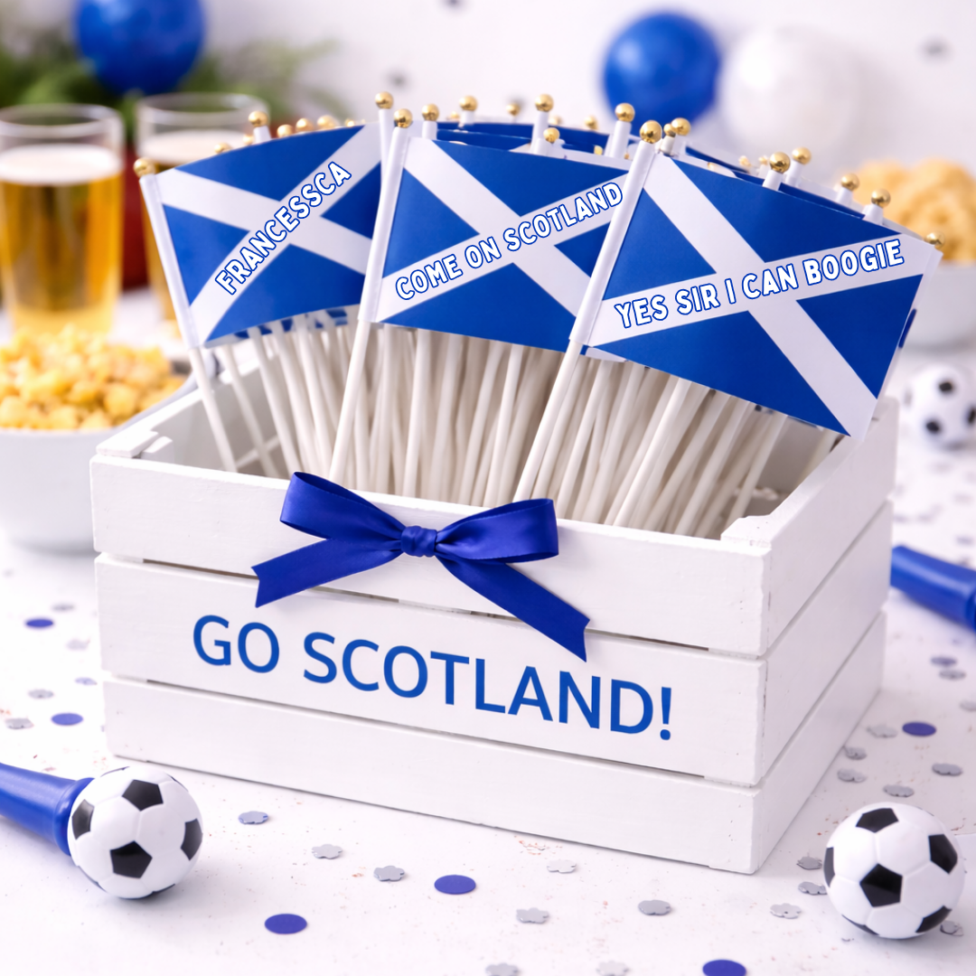 PERSONALISED SCOTLAND FLAG