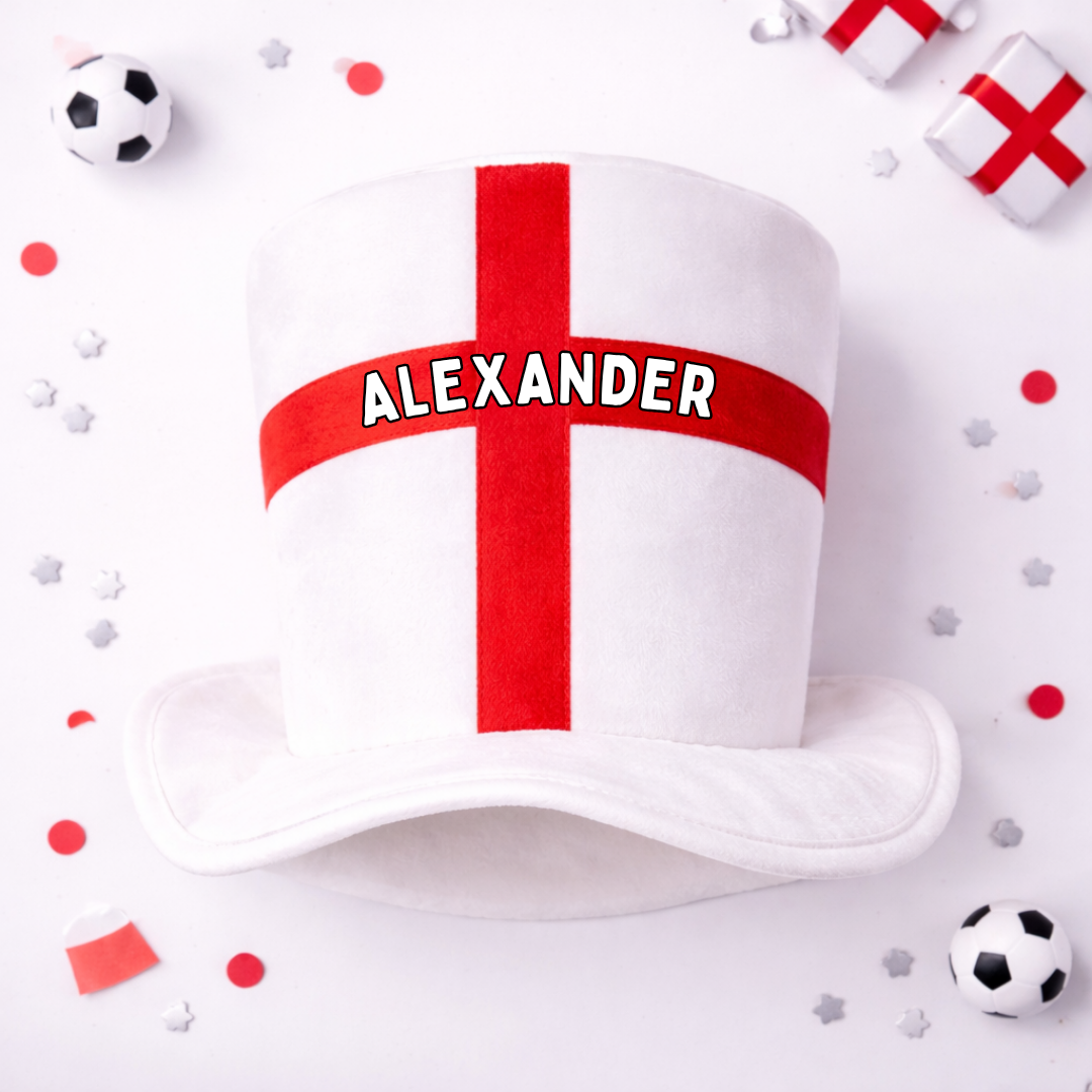 PERSONALISED ENGLAND HAT