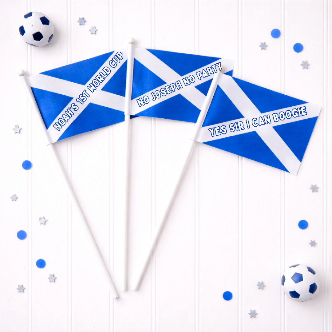 PERSONALISED SCOTLAND FLAG