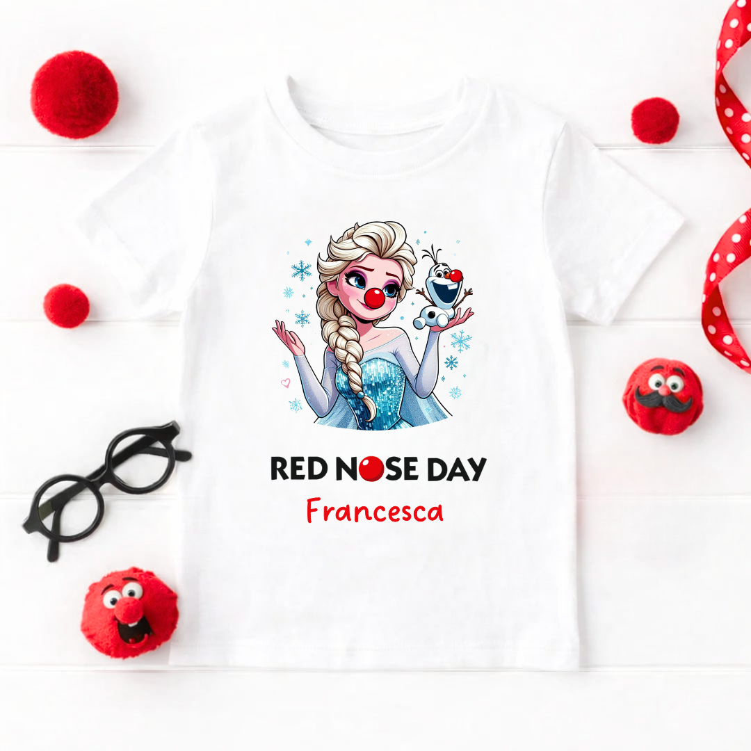 FROZEN RED NOSE DAY T-SHIRT