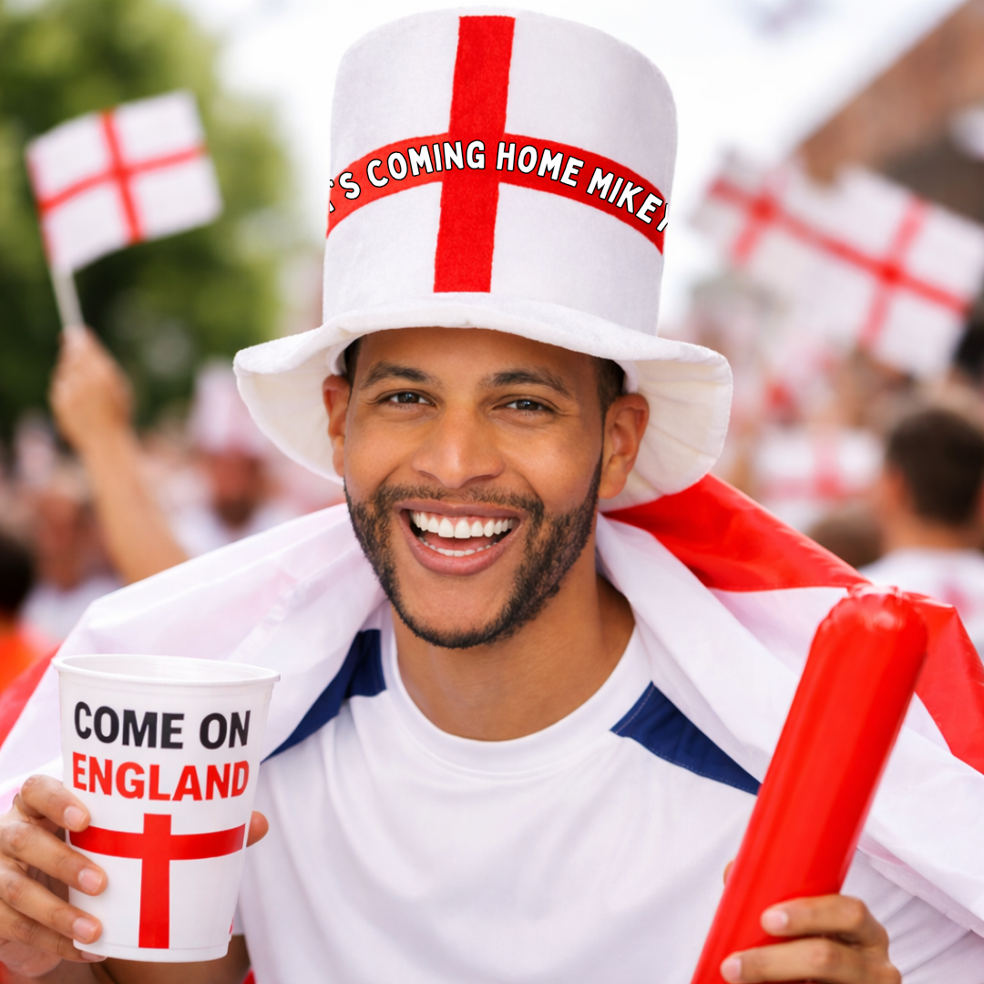 PERSONALISED ENGLAND HAT