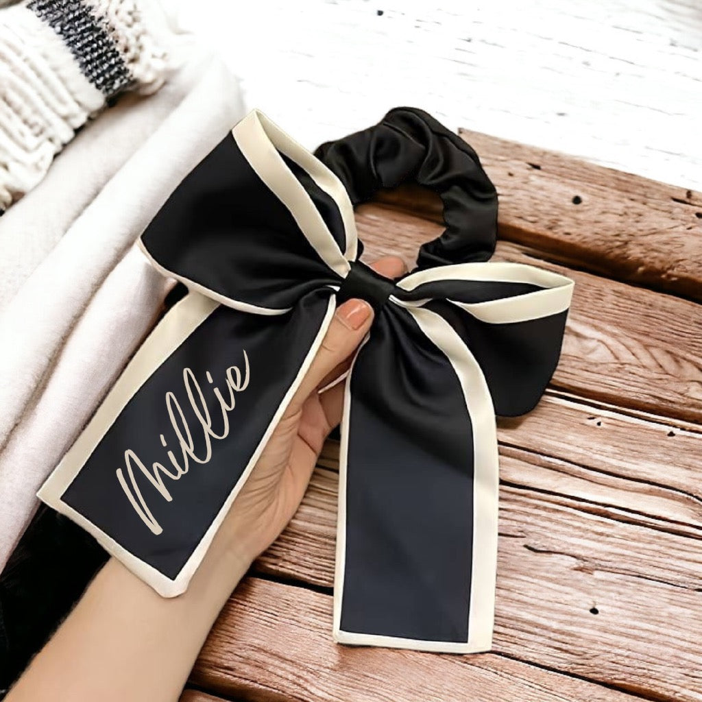 PERSONALISED SCRUNCHIE BOWS