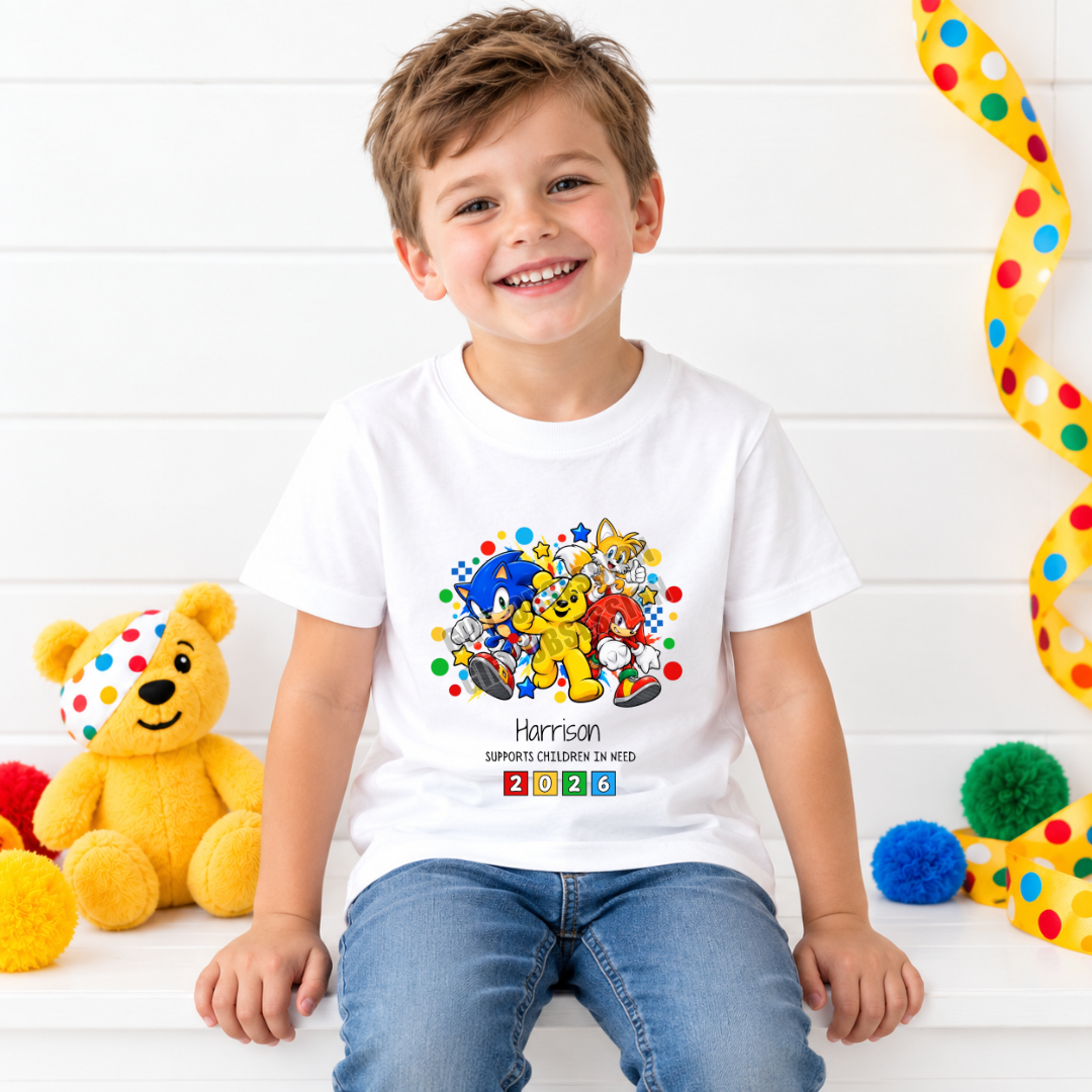 SONIC CHILDREN IN NEED T-SHIRT