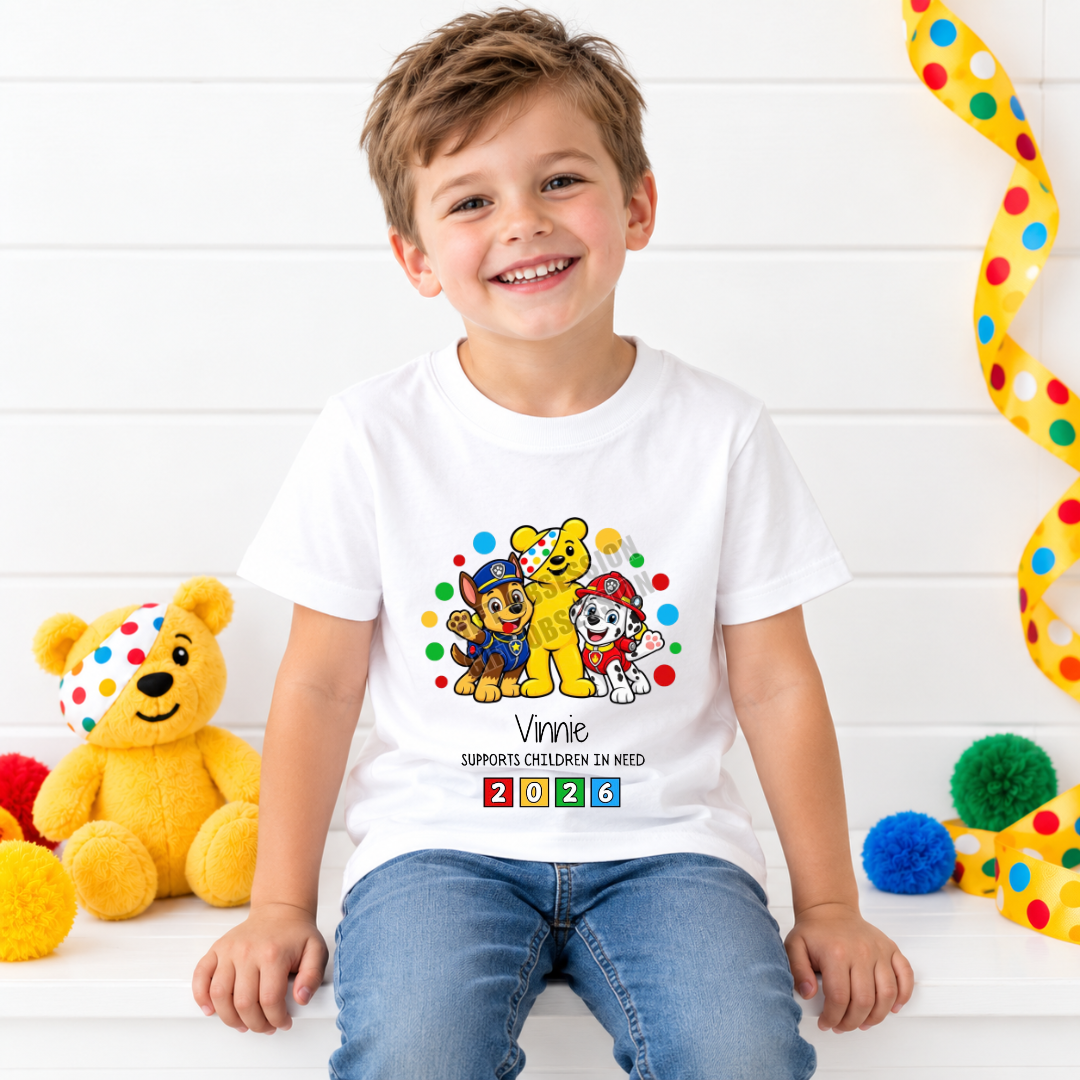 PAW PATROL CHILDREN IN NEED T-SHIRT