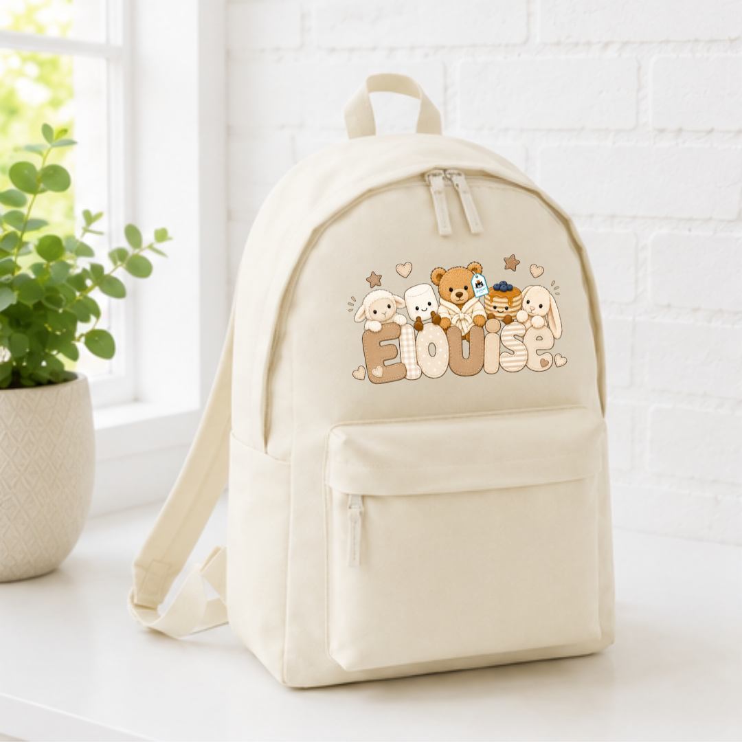 BEIGE JELLYCAT BACKPACK