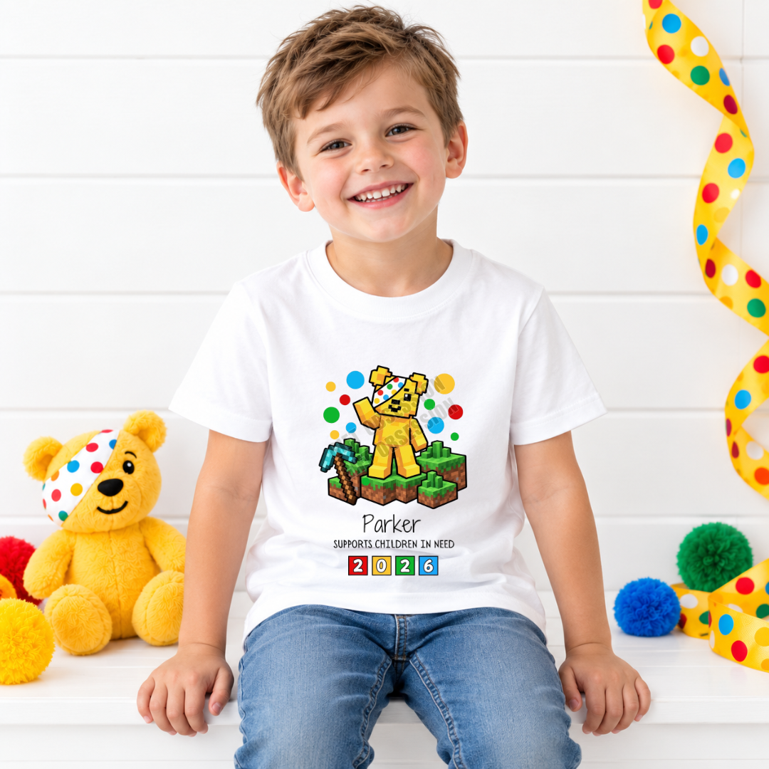 MINECRAFT CHILDREN IN NEED T-SHIRT
