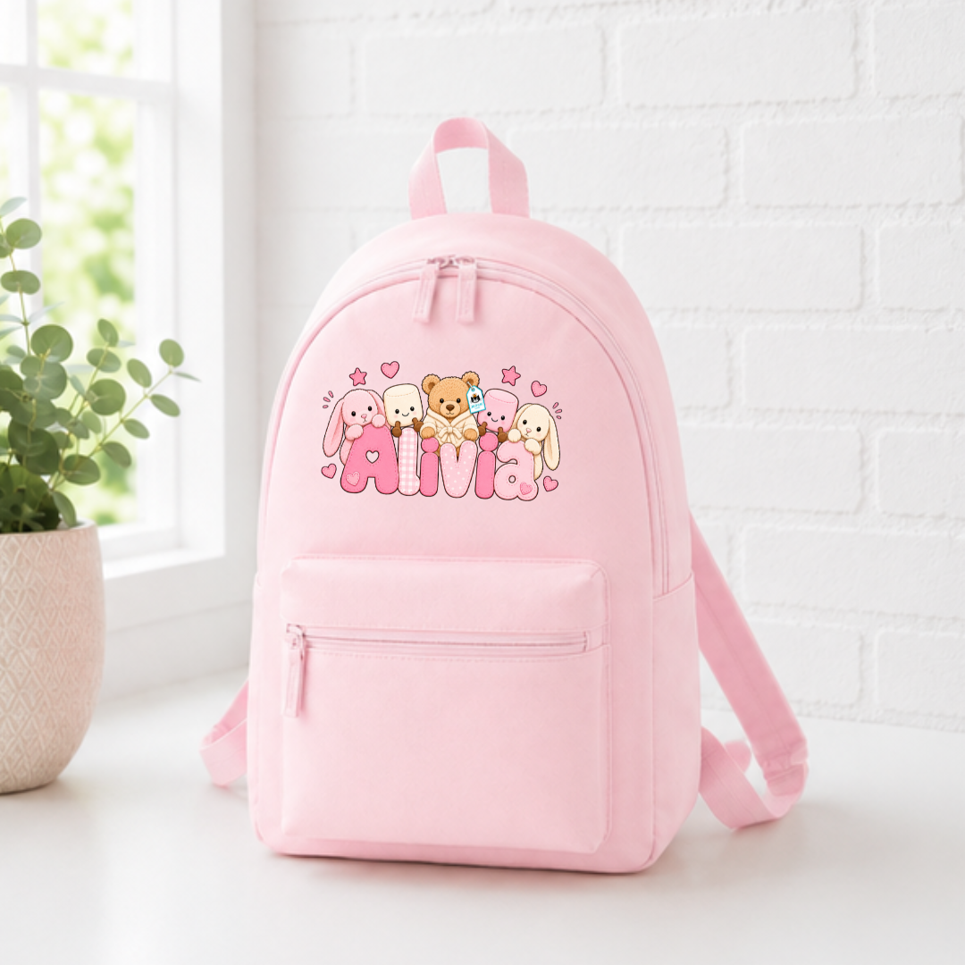 PINK JELLYCAT BACKPACK
