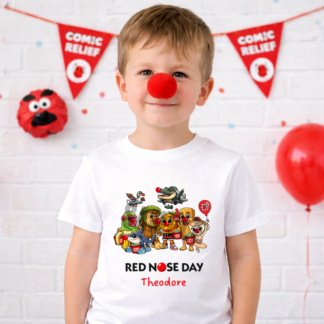 BRAINROT RED NOSE DAY T-SHIRT