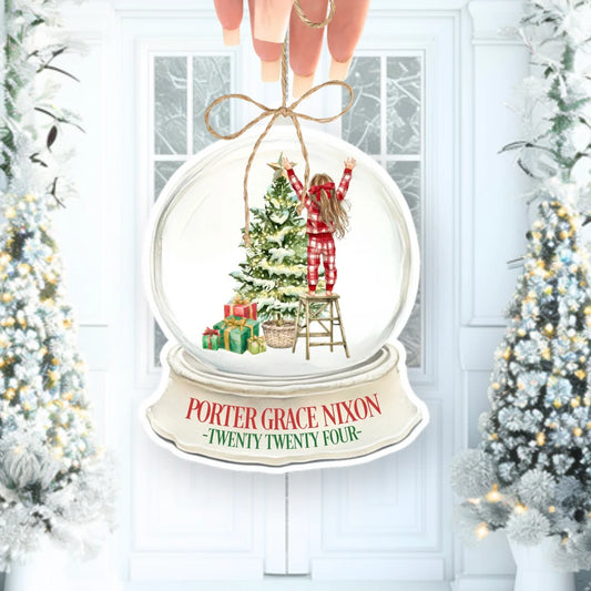 SNOWGLOBE TREE DECORATION