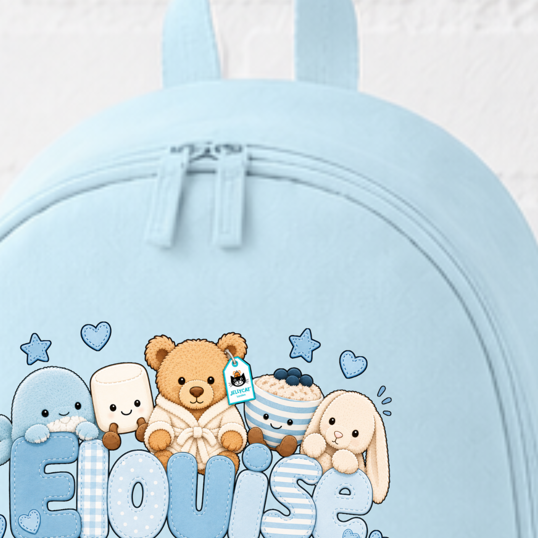 BLUE JELLYCAT BACKPACK