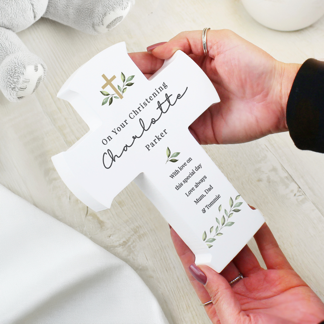 PERSONALISED WOODEN CROSS