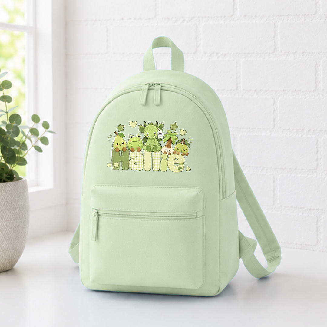 GREEN JELLYCAT BACKPACK