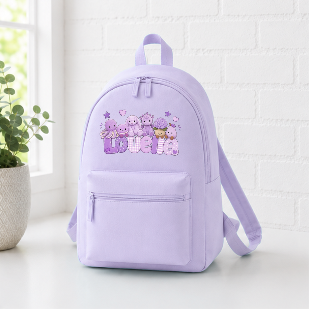 PURPLE JELLYCAT BACKPACK