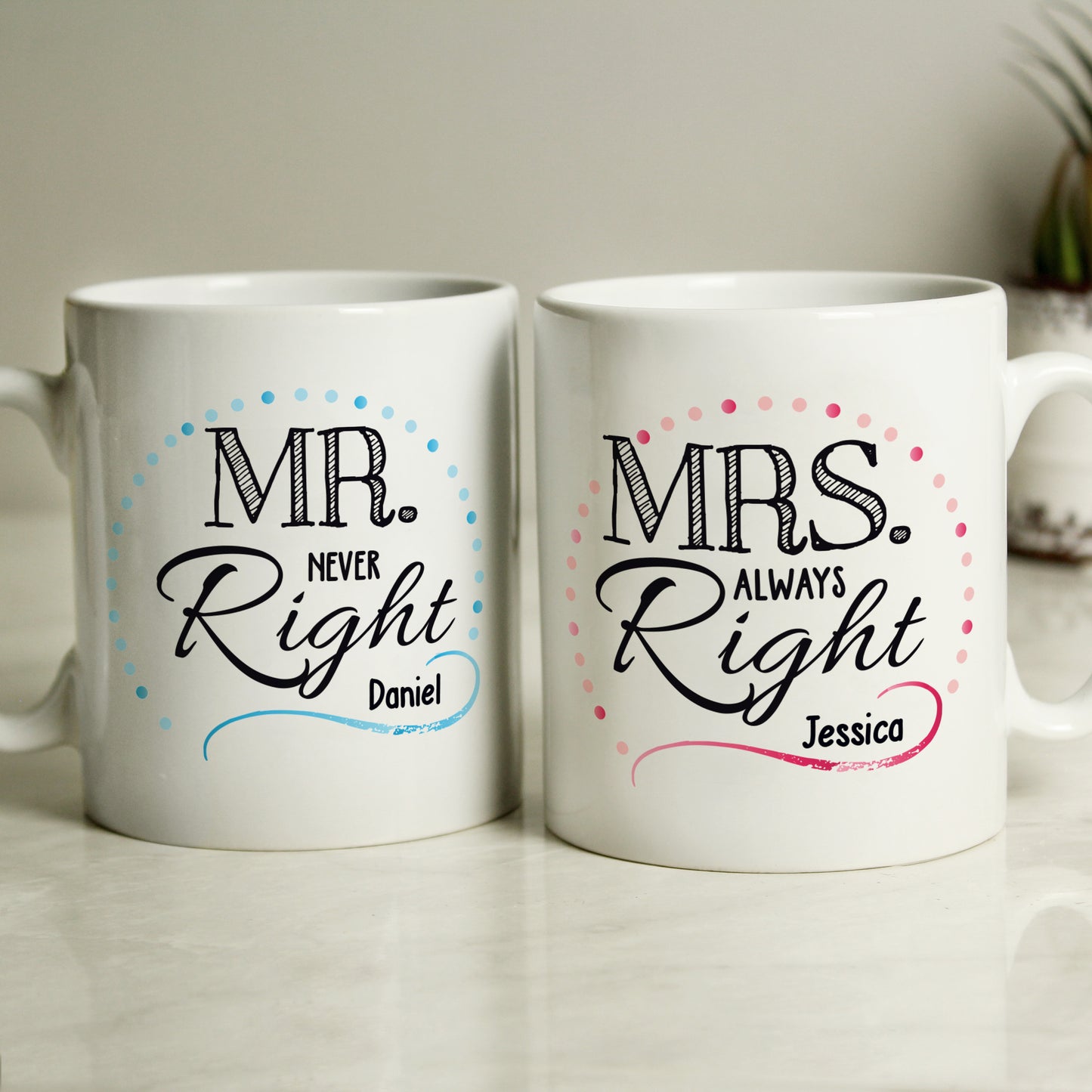 MR & MRS RIGHT MUG SET