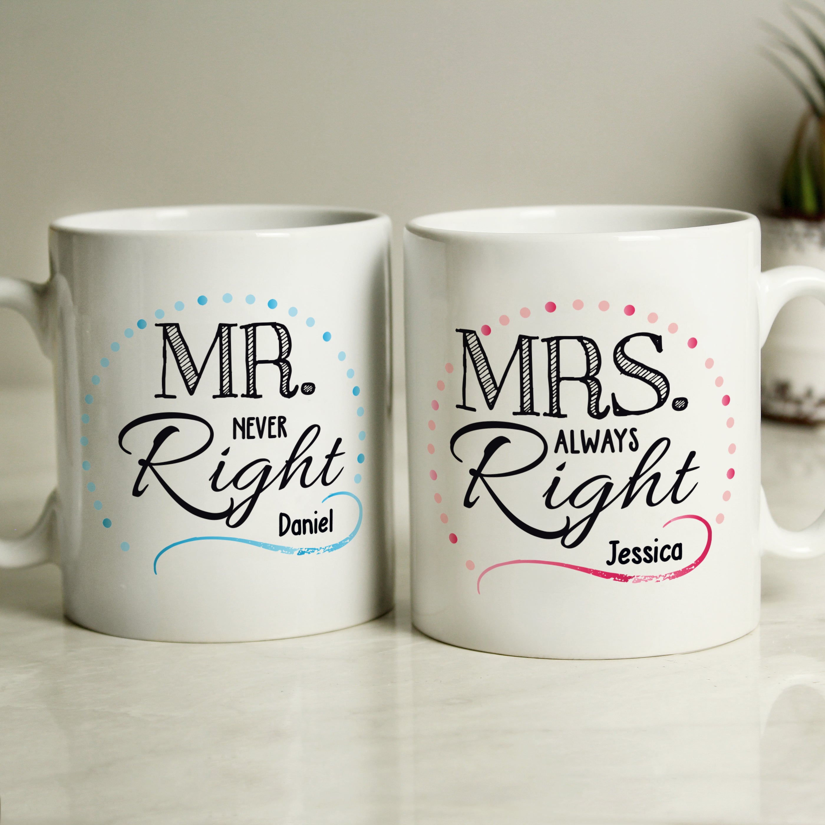 MR & MRS RIGHT MUG SET