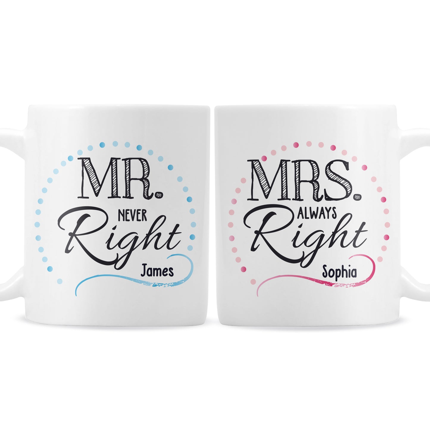 MR & MRS RIGHT MUG SET