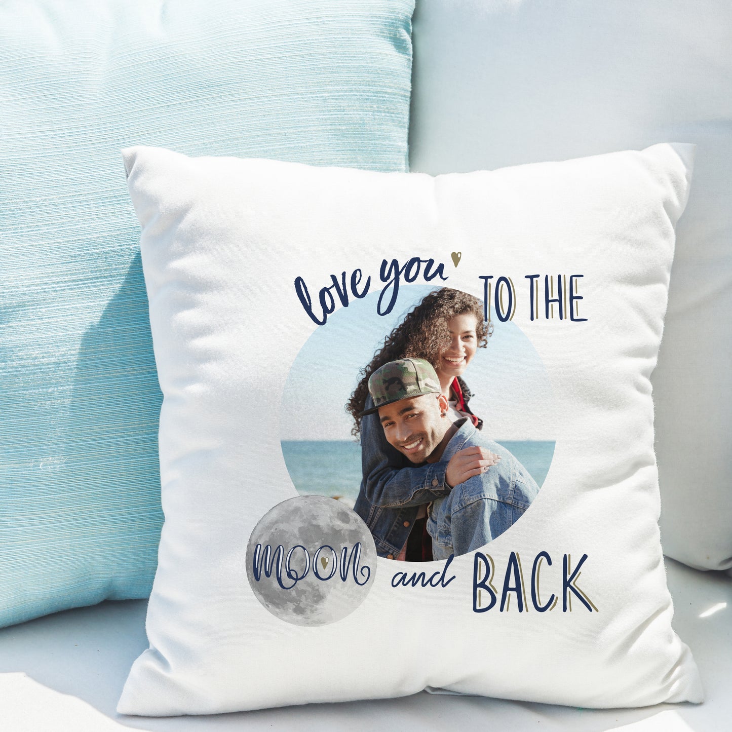 MOON & BACK PHOTO CUSHION