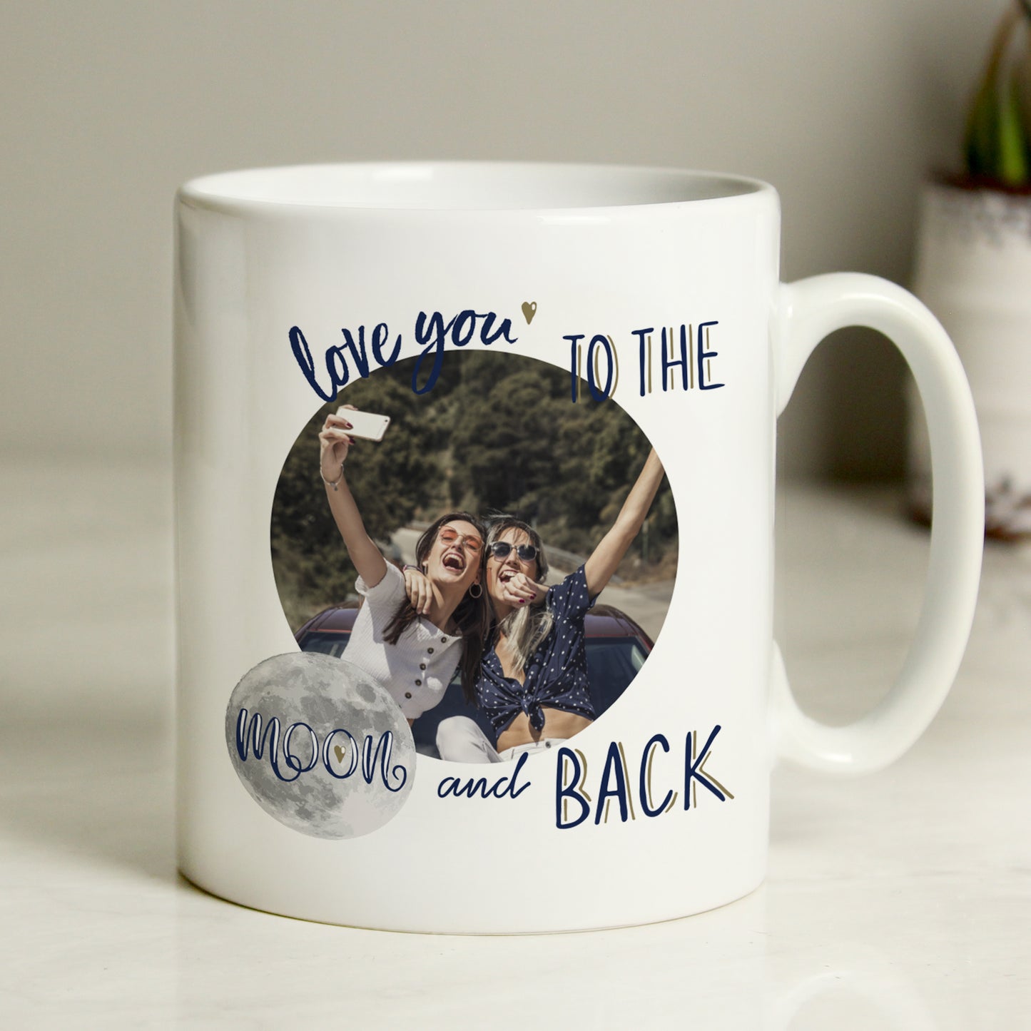 MOON & BACK PHOTO MUG