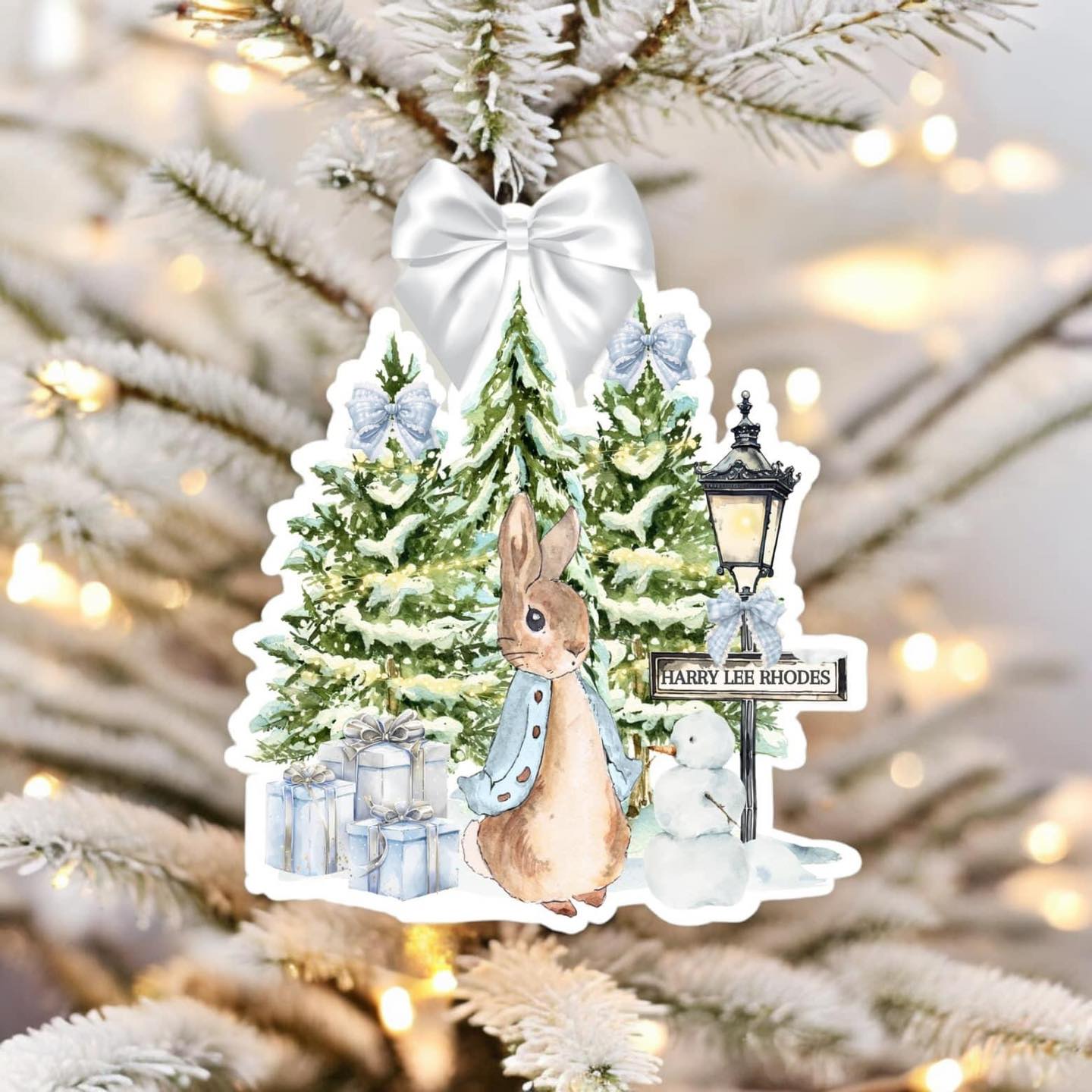 XMAS RABBIT TREE DECORATION