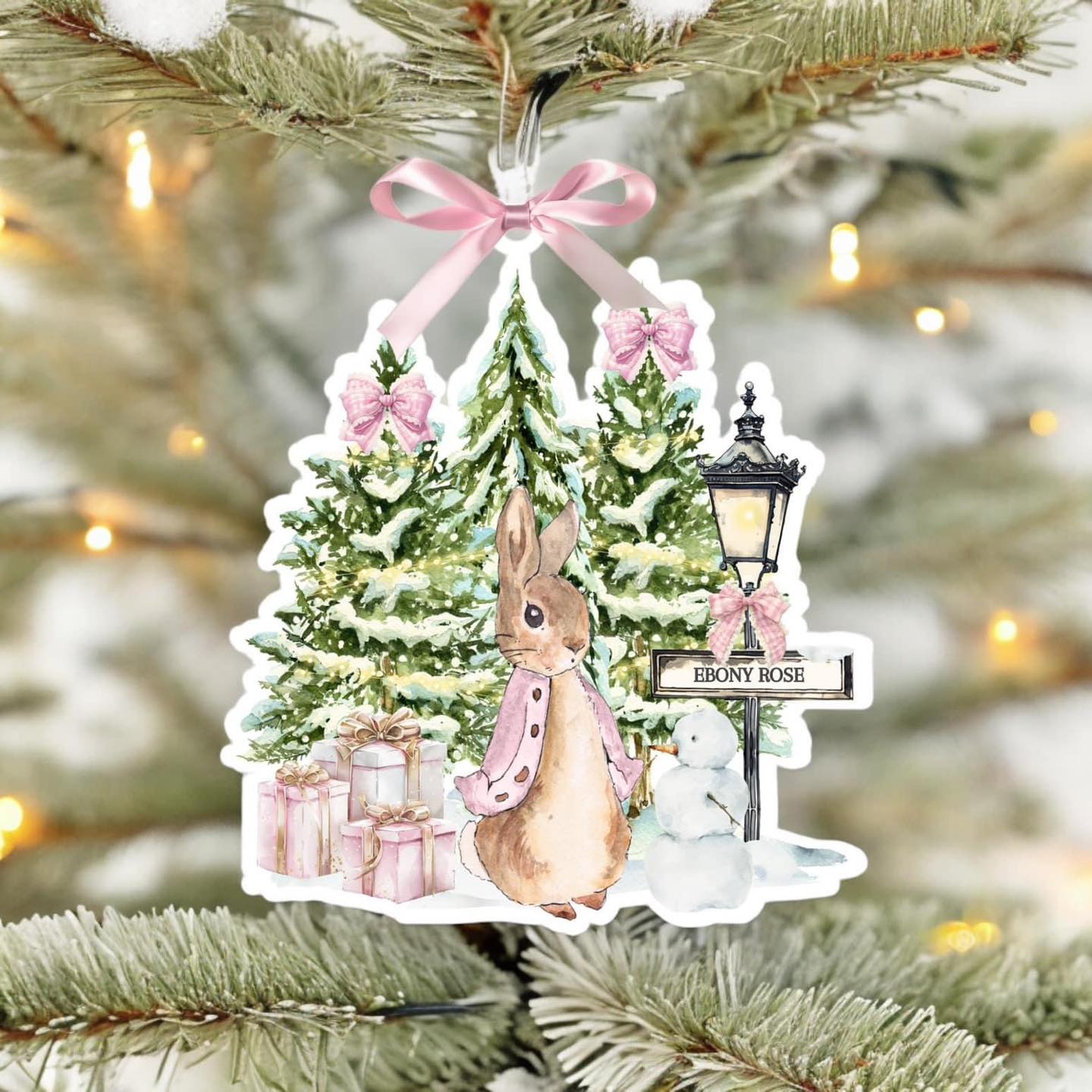 XMAS RABBIT TREE DECORATION