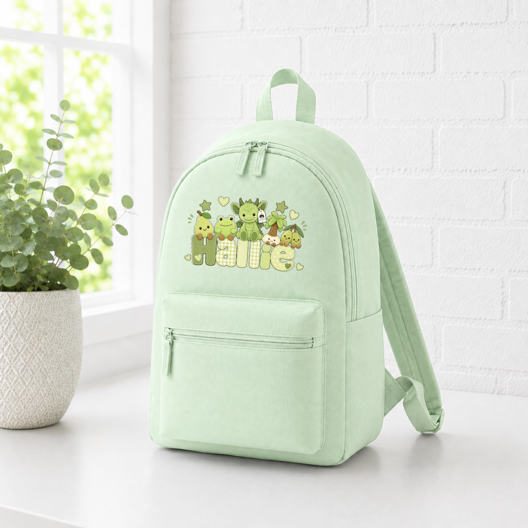 GREEN JELLYCAT BACKPACK