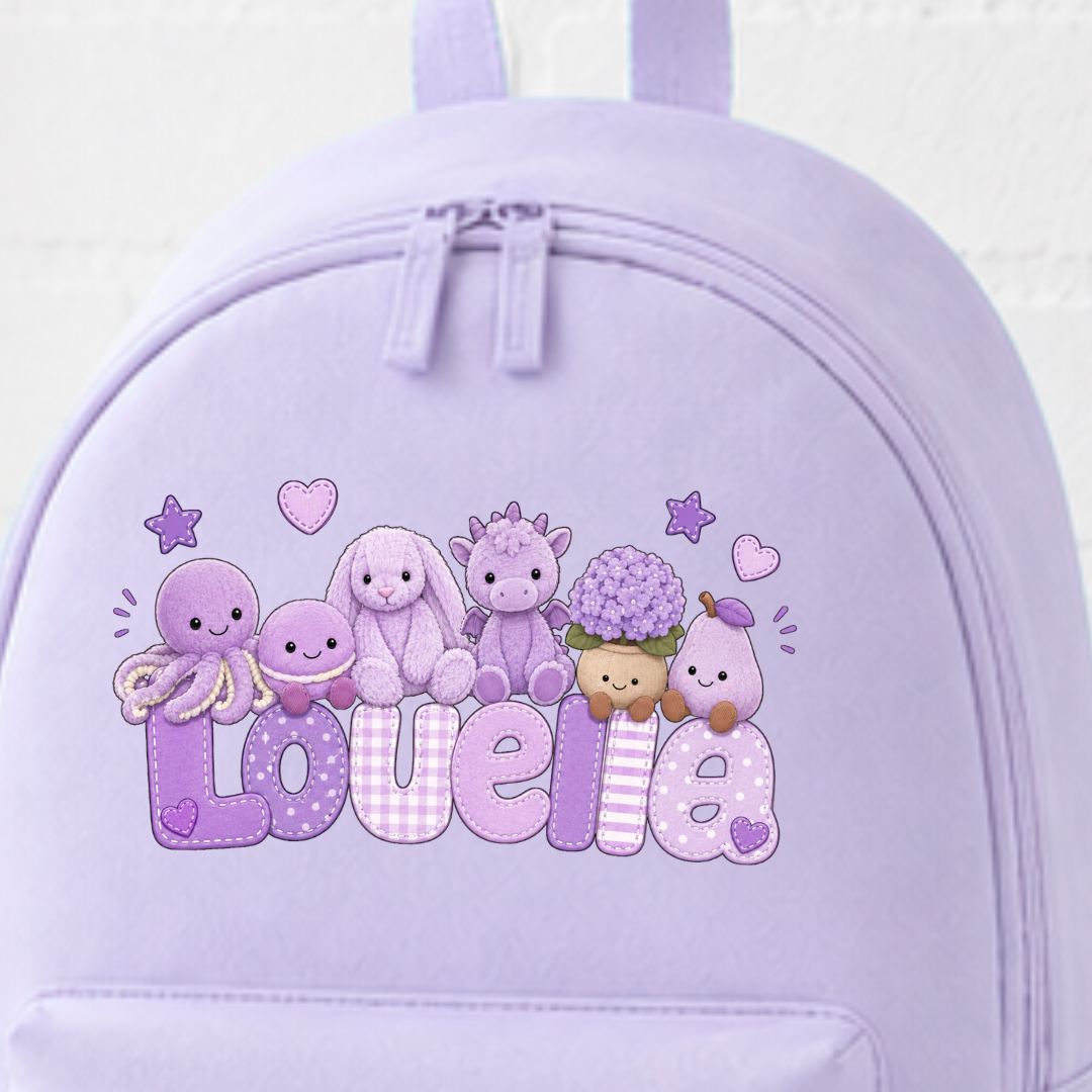 PURPLE JELLYCAT BACKPACK