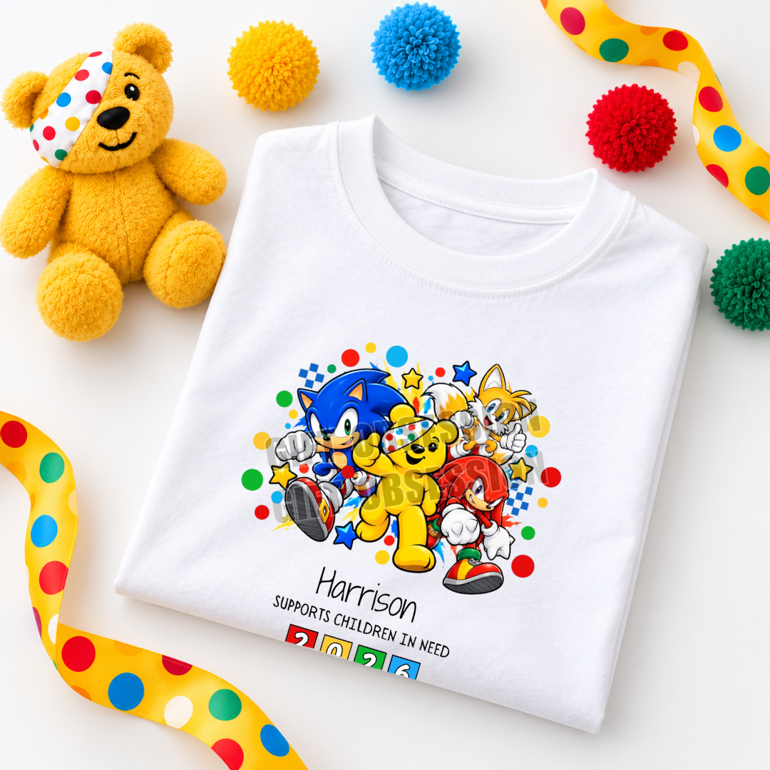SONIC CHILDREN IN NEED T-SHIRT