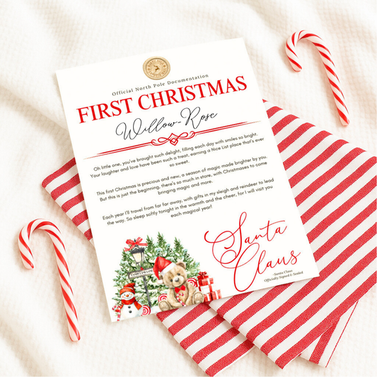 FIRST CHRISTMAS LETTER