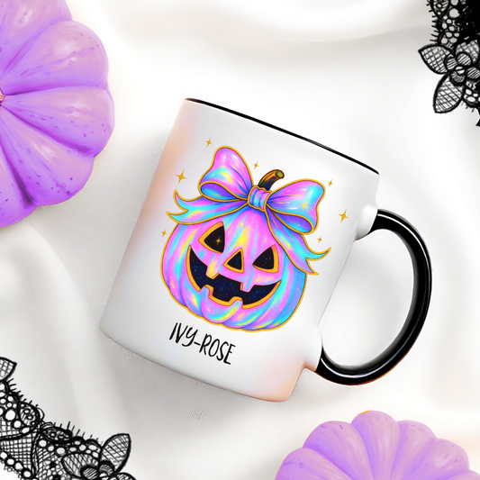 IRIDESCENT PUMPKIN MUG