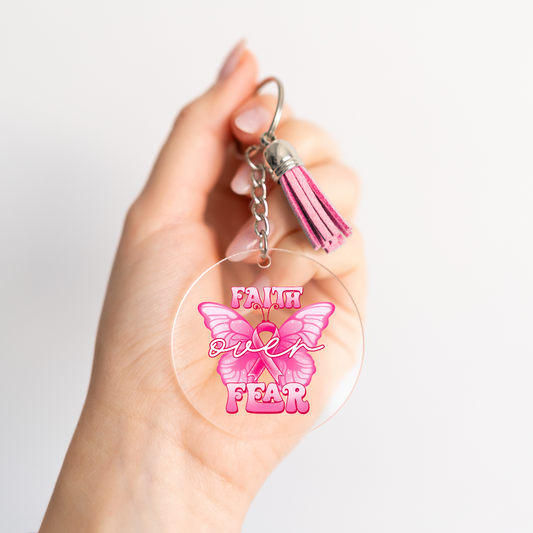 FAITH OVER FEAR KEYRING