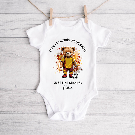 BORN TO SUPPORT MOTHERWELL BABY VEST