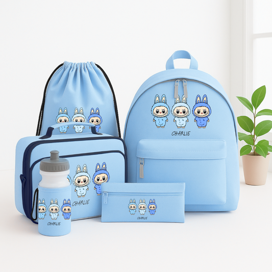 BLUE MONSTER SCHOOL SET